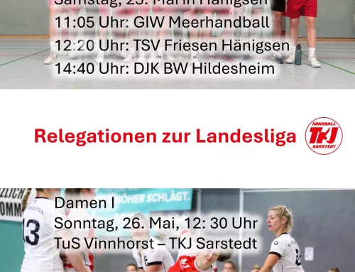 Damen I und männlich B gehen in die Relegation zur Landesliga 24/25!